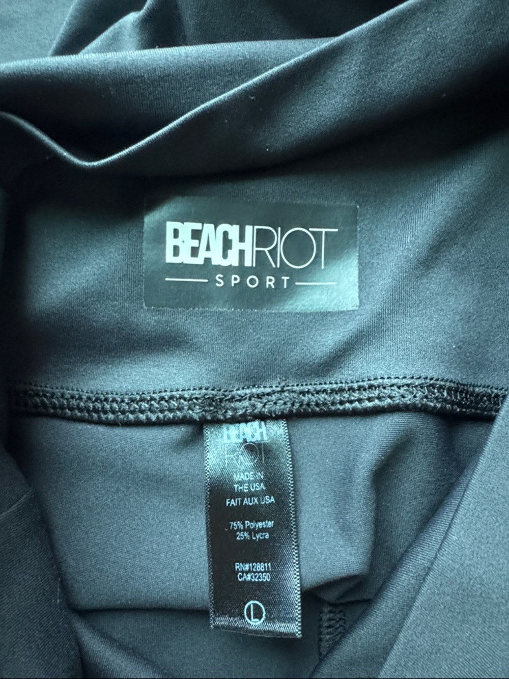 Beach Riot Black Performance Top and Matching Pants - Picture 2 of 4